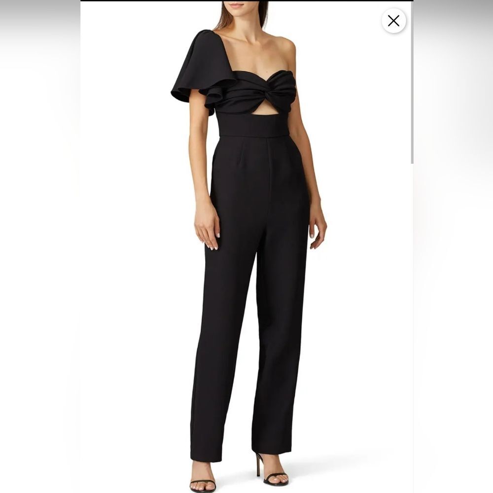 Keepsake Delight Black Cutout Jumpsuit Size L
